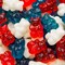 120 Pcs Patriotic Candy Red, White, And Blue Freedom Gummi Bears Assortment For Festive Goodie Bags, Candy Buffets, Party Favors, Gifts & More (1lb Bag)